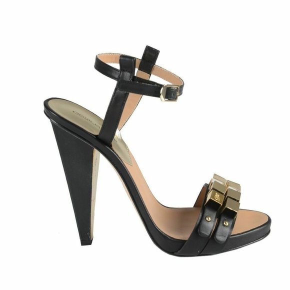 Dsquared Women's Black Ankle Strap Sandals Shoes - Picture 3 of 7
